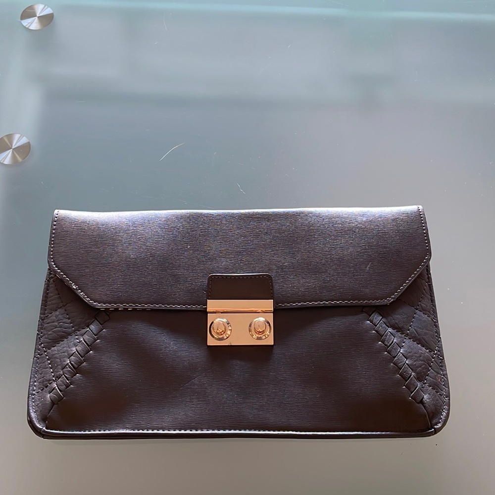 Large Black Clutch